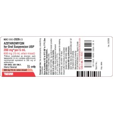Azithromycin Oral Susp 200mg/5mL, 15mL Azithromycin Oral Susp 200mg/5mL, 15mL