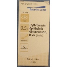 Erythromycin Ophth Ointment 0.5%, 3.5 G
