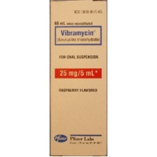 Doxycycline Monohydrate (Vibramycin) Suspension 25 mg/5 mL, 60mL