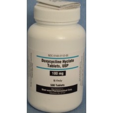 Doxycycline Hyclate (Vibramycin) Tablets, 100 mg
